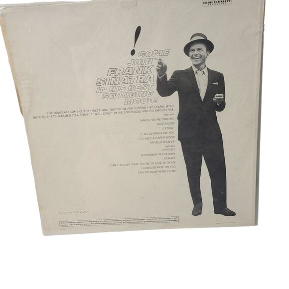 Frank Sinatra In His Best Swinging Mood Vinyl Record Album When Your Smiling - Picture 2 of 4